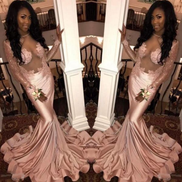 see through sexy русалка пром платья vestidos jewel кружева аппликации sheer шеи длинными рукавами вечерние платья атласные черные девушки к, Black
see through sexy русалка пром платья vestidos jewel кружева аппликации sheer шеи длинными рукавами вечерние платья атласные черные девушки к, Black