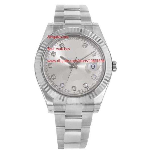 wristwatches 41mm 116334 stainless steel automatic mechanical sapphire silver dial mens men's watch watches, Slivery;brown
wristwatches 41mm 116334 stainless steel automatic mechanical sapphire silver dial mens men's watch watches, Slivery;brown