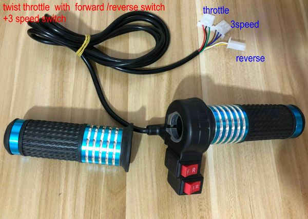 twist throttle with forward reverse+3speed swith rolling grips handlebar for electric bike scooter pedal scooter triycl motorcycle ATV mtb
twist throttle with forward reverse+3speed swith rolling grips handlebar for electric bike scooter pedal scooter triycl motorcycle ATV mtb