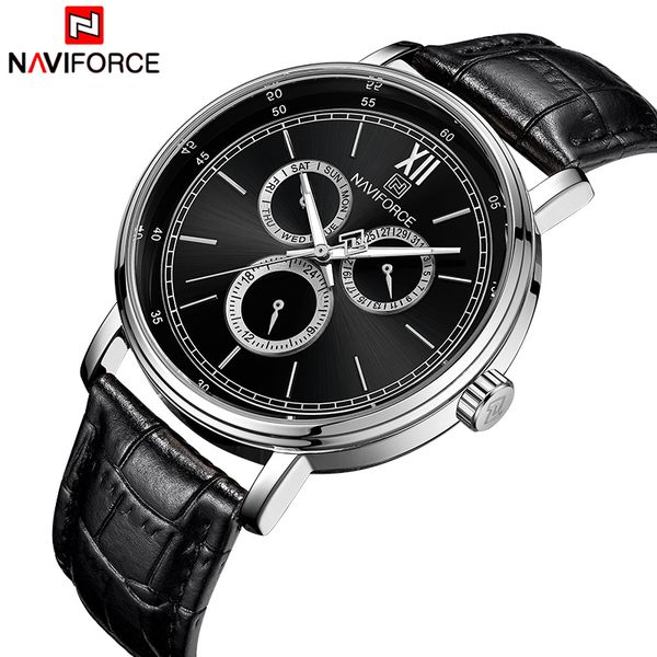 naviforce men watch fashion casual quartz wristwatch men's sport watches male calendar display clock relogio masculio, Slivery;brown
naviforce men watch fashion casual quartz wristwatch men's sport watches male calendar display clock relogio masculio, Slivery;brown