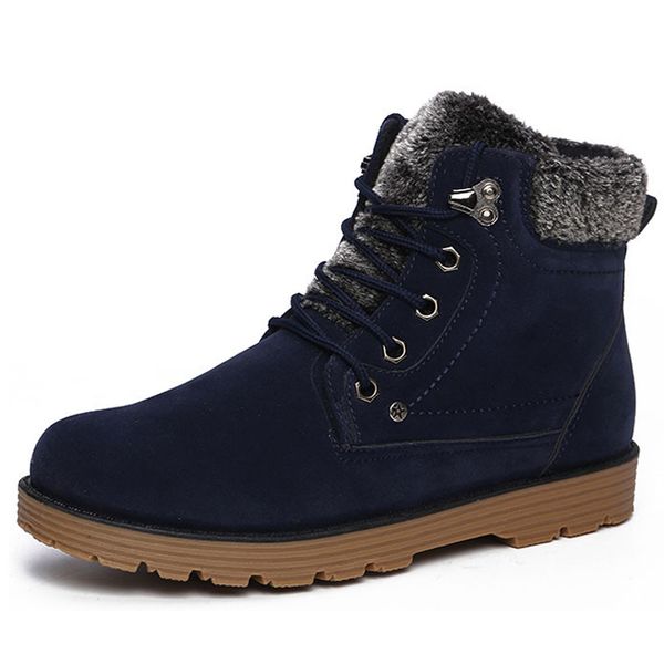 plush snow cotton men'shoes autumn winter lace-up style new fashion trend flock short men's ankle martin boots, Black
plush snow cotton men'shoes autumn winter lace-up style new fashion trend flock short men's ankle martin boots, Black