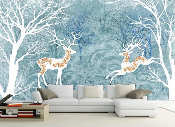 custom retail abstract forest deer classical background wall couple auspicious deer in the white forest wood
custom retail abstract forest deer classical background wall couple auspicious deer in the white forest wood