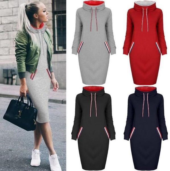Hot Sale Women Hooded Sweatshirt Dress 6 Colors Long Sleeve Slim Fit Hoodies with Pockets Casual Large Size Women Clothes
Hot Sale Women Hooded Sweatshirt Dress 6 Colors Long Sleeve Slim Fit Hoodies with Pockets Casual Large Size Women Clothes