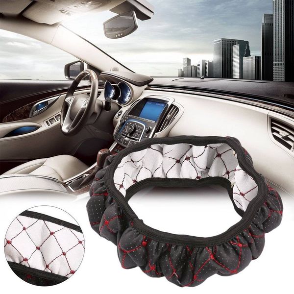 yentl car fiber leather embroidery elastic skidproof steering wheel cover with needle hole plaid car leather embroidery
yentl car fiber leather embroidery elastic skidproof steering wheel cover with needle hole plaid car leather embroidery