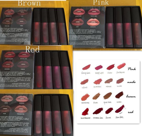 Liquid Lipstick Kit The Red Nude Brown Pink Edition Mini Liquid Matte Lipstick 4pcs/set ( 4 x 1.9ml )
Liquid Lipstick Kit The Red Nude Brown Pink Edition Mini Liquid Matte Lipstick 4pcs/set ( 4 x 1.9ml )