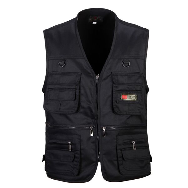 male vest outdoors casual multi pocket quinquagenarian 100% cotton mesh vest waistcoat pgraphy waistcoat, Black;white
male vest outdoors casual multi pocket quinquagenarian 100% cotton mesh vest waistcoat pgraphy waistcoat, Black;white