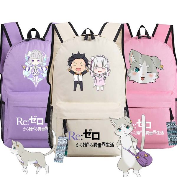 re:zero kara hajimeru isekai seikatsu emiria backpack rem puck anime bags student oxford schoolbags as gift
re:zero kara hajimeru isekai seikatsu emiria backpack rem puck anime bags student oxford schoolbags as gift