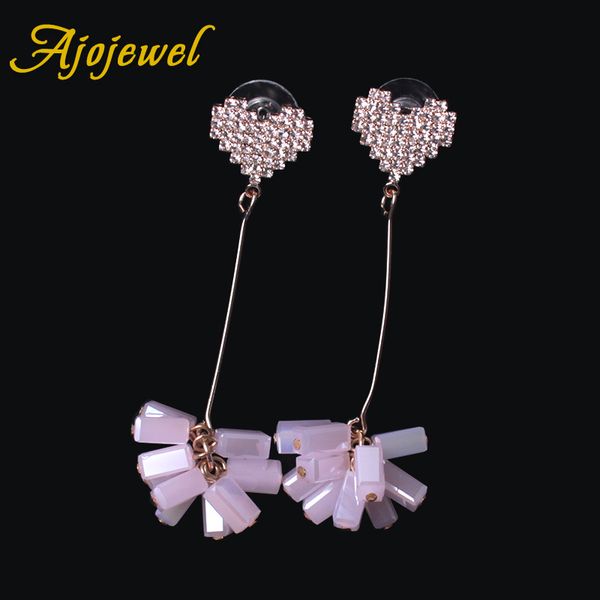 ajojewel rhinestone heart white pink crystal tassel earrings for women cute jewelry gifts, Silver
ajojewel rhinestone heart white pink crystal tassel earrings for women cute jewelry gifts, Silver