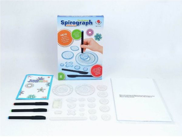 Spirograph drawing de ign tin toy et 22pc piral de ign interlocking gear wheel creative drawing educational toy for kid
Spirograph drawing de ign tin toy et 22pc piral de ign interlocking gear wheel creative drawing educational toy for kid