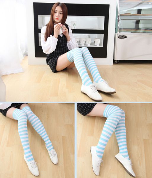 striped knee high socks for girls japanese style zebra thigh high socks sweet spring summer stockings 21 colors christmas halloween by0072, Pink;yellow
striped knee high socks for girls japanese style zebra thigh high socks sweet spring summer stockings 21 colors christmas halloween by0072, Pink;yellow
