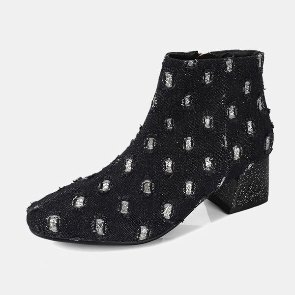 fashion women's anklet boots winter suede chunky heels booties black glitter designer style dress casual shoes for ladies
fashion women's anklet boots winter suede chunky heels booties black glitter designer style dress casual shoes for ladies