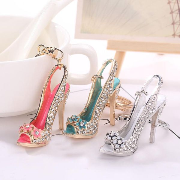 crystal high heels keychain women bag handbag key ring car key pendant jewelry delicate, Silver
crystal high heels keychain women bag handbag key ring car key pendant jewelry delicate, Silver