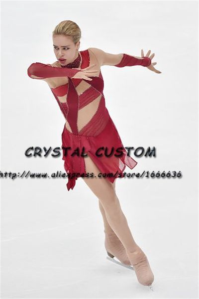 custom ice skating dresses graceful new figure skating dresses for competition dr4225, Black;red
custom ice skating dresses graceful new figure skating dresses for competition dr4225, Black;red