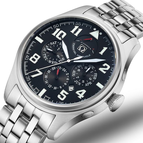 carnival men watches japan miyota automatic mechanical man watch he gas 150m waterproof multifunction clock c8675-6, Slivery;brown
carnival men watches japan miyota automatic mechanical man watch he gas 150m waterproof multifunction clock c8675-6, Slivery;brown