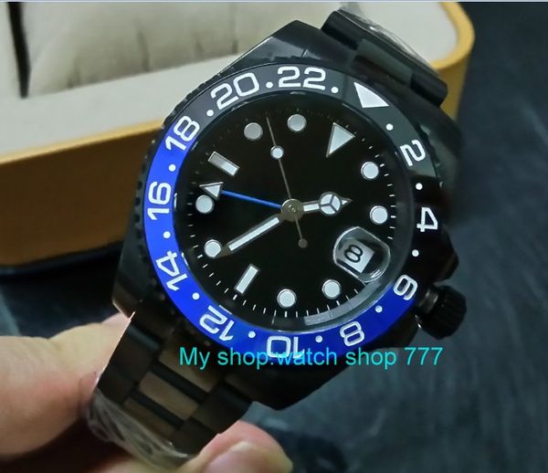 sapphire crystal 40mm pvd case asian automatic self-wind movement rotating ceramic bezel gmt luminous men's watch 158a, Slivery;brown
sapphire crystal 40mm pvd case asian automatic self-wind movement rotating ceramic bezel gmt luminous men's watch 158a, Slivery;brown