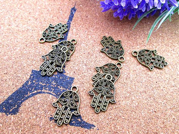 90pcs 20*15mm antique bronze hamsa hand charms, Bronze;silver 
90pcs 20*15mm antique bronze hamsa hand charms, Bronze;silver