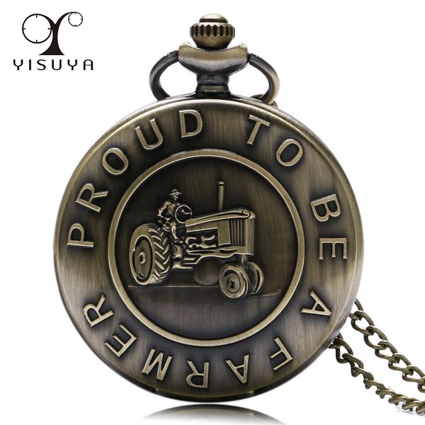new tractor quartz pocket watch proud to be a farmer design classic bronze vintage necklace chain fob watches gift for men, Slivery;golden
new tractor quartz pocket watch proud to be a farmer design classic bronze vintage necklace chain fob watches gift for men, Slivery;golden