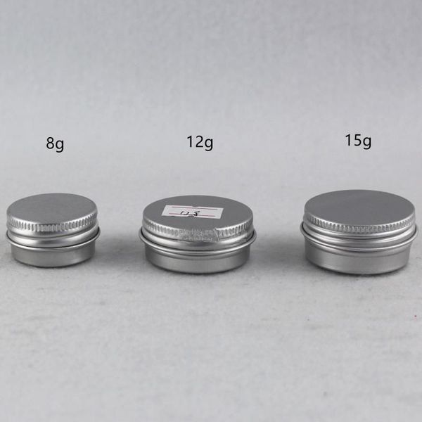 8g 12g 15g skin care cream aluminum containers,silver solid cream makeup aluminum cans,mini sample packaging container f1214
8g 12g 15g skin care cream aluminum containers,silver solid cream makeup aluminum cans,mini sample packaging container f1214