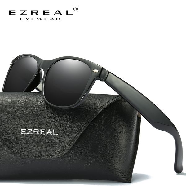 

ezreal brand designer polarized men women sunglasses vintage fashion driver sun glasses gafas oculos de 214o, White;black