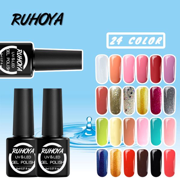 ruhoya soak off led organic odorless one step color gel varnish quality uv led glue 3 in 1 nail art design super uv gel polish, Red;pink
ruhoya soak off led organic odorless one step color gel varnish quality uv led glue 3 in 1 nail art design super uv gel polish, Red;pink