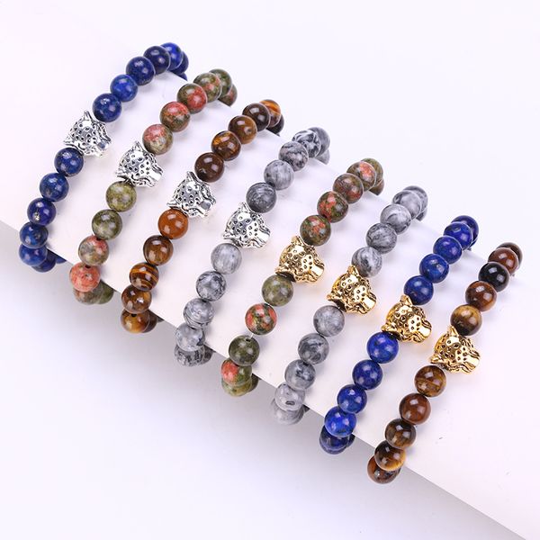 bracelet chakra hand string yoga bracelet 8mm natural volcanic rock leopard head energy first jewelry, Black
bracelet chakra hand string yoga bracelet 8mm natural volcanic rock leopard head energy first jewelry, Black