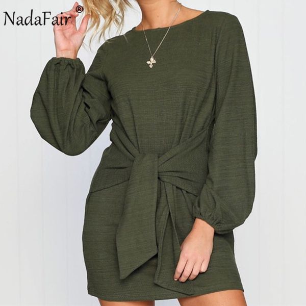 nadafair lantern sleeve o neck autumn dress women casual slim bow lace up pullover dress women spring mini t shirt, Black;gray
nadafair lantern sleeve o neck autumn dress women casual slim bow lace up pullover dress women spring mini t shirt, Black;gray