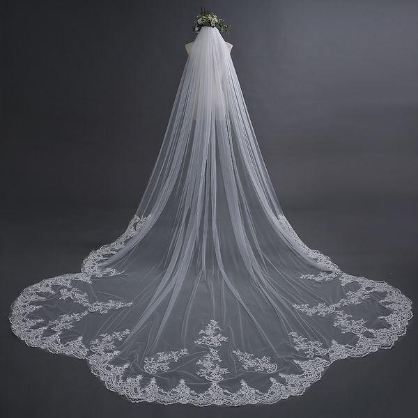 selling luxury real image wedding veils three meters long veils lace applique crystals cathedral length bridal veil, Black
selling luxury real image wedding veils three meters long veils lace applique crystals cathedral length bridal veil, Black