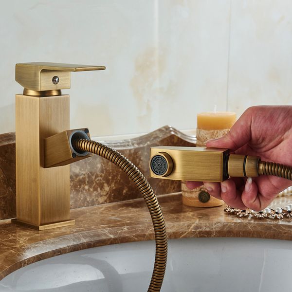 antique brass basin faucet pull out faucet vintage bathroom sink tap basin mixer bronze torneira cozinha
antique brass basin faucet pull out faucet vintage bathroom sink tap basin mixer bronze torneira cozinha