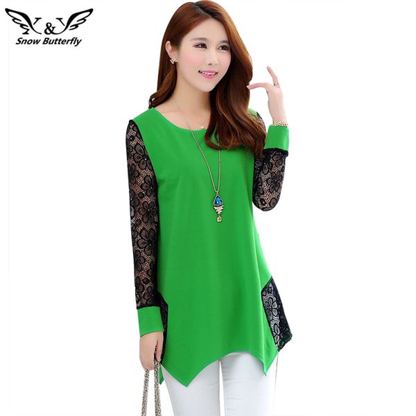 new 2018 shirt women blouse shirts casual blouses o-neck plus size 5xl blusas patch lace blouse long /short sleeve female, White
new 2018 shirt women blouse shirts casual blouses o-neck plus size 5xl blusas patch lace blouse long /short sleeve female, White