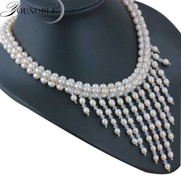 tassel choker necklace women,natural freshwater pearl necklace multi layer collar jewelry girls anniversary gift in box, Silver
tassel choker necklace women,natural freshwater pearl necklace multi layer collar jewelry girls anniversary gift in box, Silver