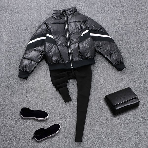 european station women 2018 new european outerwear clothes parkas jacket wild loose jacket parkas, Black
european station women 2018 new european outerwear clothes parkas jacket wild loose jacket parkas, Black