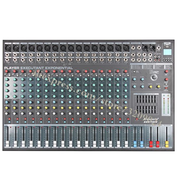 Karaoke audio ound mixer 16 channel microphone mixing con ole with u b d built in 48v phantom power
Karaoke audio ound mixer 16 channel microphone mixing con ole with u b d built in 48v phantom power