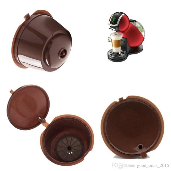 

coffee capsule with 1pc plastic spoon refillable coffee capsule 200 times reusable compatible for nescafe dolce gusto c475