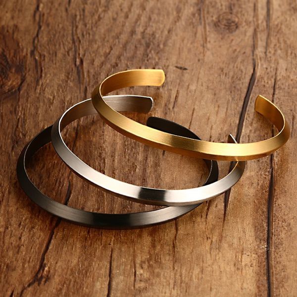women cuff bracelet 3 colors quality stainless steel bangle gold black vacuum plating jewelry wholesale
women cuff bracelet 3 colors quality stainless steel bangle gold black vacuum plating jewelry wholesale