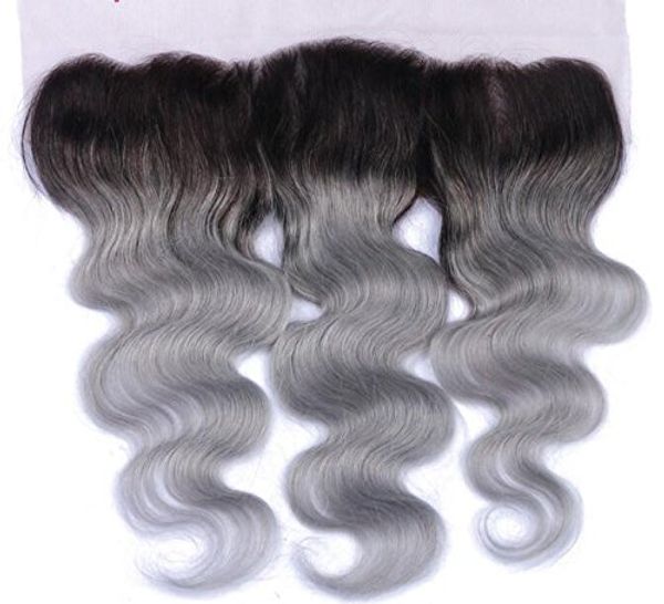 13x4 1B/Grey Ombre Lace Frontal Body Wave Dark Root Human Hair Closure with Baby Hair
13x4 1B/Grey Ombre Lace Frontal Body Wave Dark Root Human Hair Closure with Baby Hair