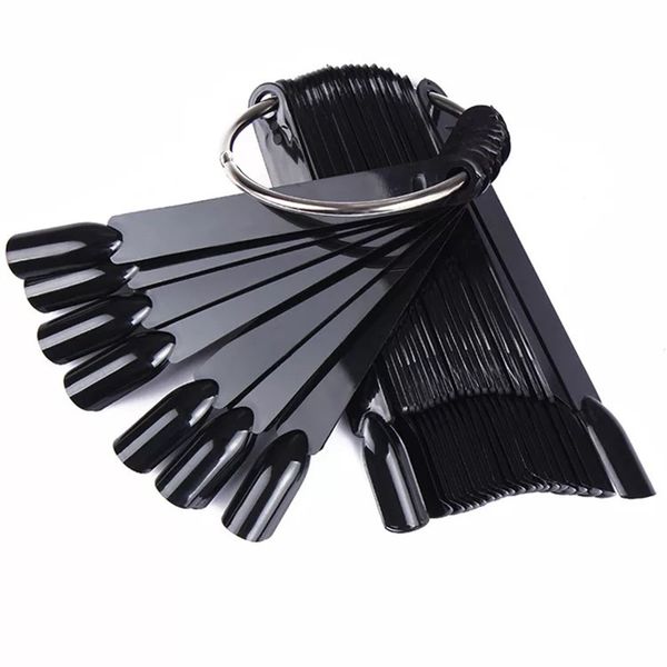 50pcs professional black fan shaped false fake nail art tips nail art decoration display for salon, Silver
50pcs professional black fan shaped false fake nail art tips nail art decoration display for salon, Silver