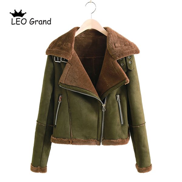 leo grand women winter jacket with long fleece warm autumn female coat suede 2018 new arrival jaqueta feminina 910045, Black;brown
leo grand women winter jacket with long fleece warm autumn female coat suede 2018 new arrival jaqueta feminina 910045, Black;brown