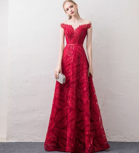vestido de noiva 2018 elegant burgundy sheer lace long prom evening dress a-line backless celebrity party dress robe de soriee, Black
vestido de noiva 2018 elegant burgundy sheer lace long prom evening dress a-line backless celebrity party dress robe de soriee, Black