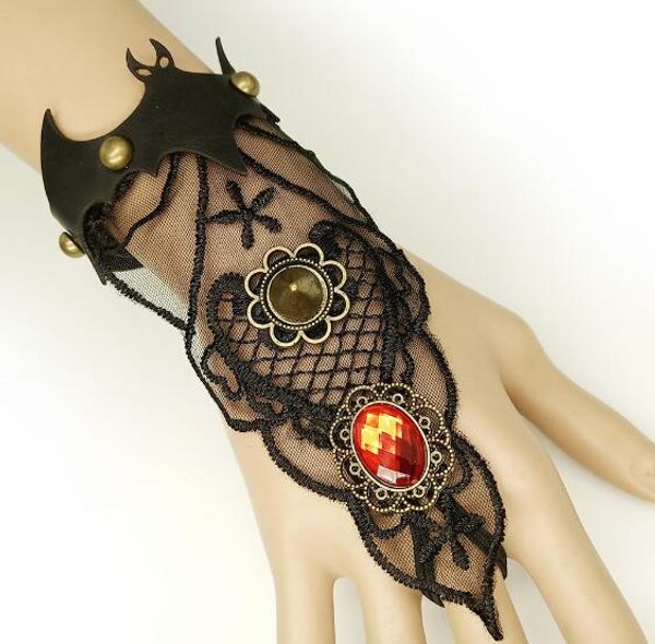 new goth punk style retro black bat hands with a sense of individuality lady lace bracelet fashion classic delicate elegance, Golden;silver
new goth punk style retro black bat hands with a sense of individuality lady lace bracelet fashion classic delicate elegance, Golden;silver