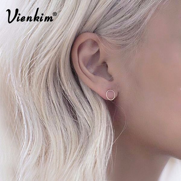 vienkim 2018 new selling new women fashion simple gold silver black stud earring punk rock retro circle earring piercing, Golden;silver
vienkim 2018 new selling new women fashion simple gold silver black stud earring punk rock retro circle earring piercing, Golden;silver