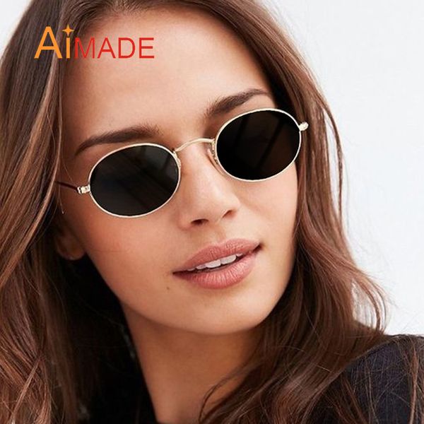 aimade ladies vintage steampunk oval sunglasses women men classic brand metal frame coating mirrored shades for female uv400, White;black
aimade ladies vintage steampunk oval sunglasses women men classic brand metal frame coating mirrored shades for female uv400, White;black