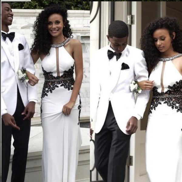halter neck white evening party dress beading floor length sheath stretch satin prom dresses custom made, Black;red
halter neck white evening party dress beading floor length sheath stretch satin prom dresses custom made, Black;red