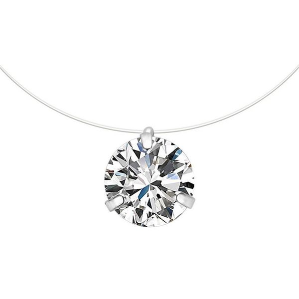 funique 2018 necklace women invisible rhinestones transparent fishing line chain pendant necklaces fashion jewelry collier femme, Silver
funique 2018 necklace women invisible rhinestones transparent fishing line chain pendant necklaces fashion jewelry collier femme, Silver