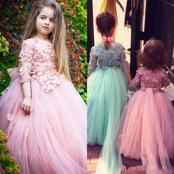 pink mint green 2018 little flower girls dresses jewel neck 3d floral applique 3/4 sleeves tiered tulle girl' pageant dresses birthday, White;blue
pink mint green 2018 little flower girls dresses jewel neck 3d floral applique 3/4 sleeves tiered tulle girl' pageant dresses birthday, White;blue