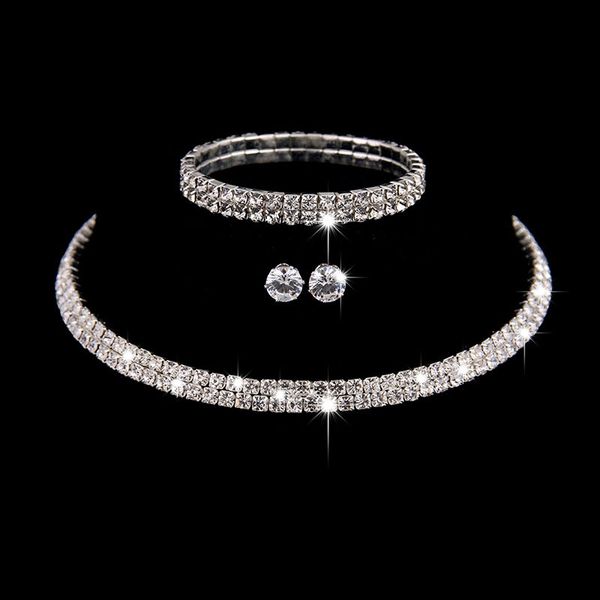silver color circle crystal bridal jewelry sets african beads rhinestone wedding necklace earrings bracelet sets for women, Slivery;golden
silver color circle crystal bridal jewelry sets african beads rhinestone wedding necklace earrings bracelet sets for women, Slivery;golden