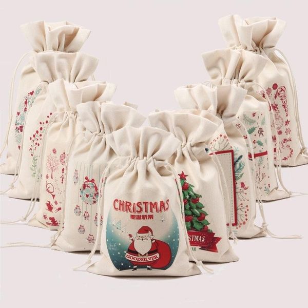 new year christmas candy bag santa claus drawstring canvas sack tableware rustic vintage stockings gift bag
new year christmas candy bag santa claus drawstring canvas sack tableware rustic vintage stockings gift bag