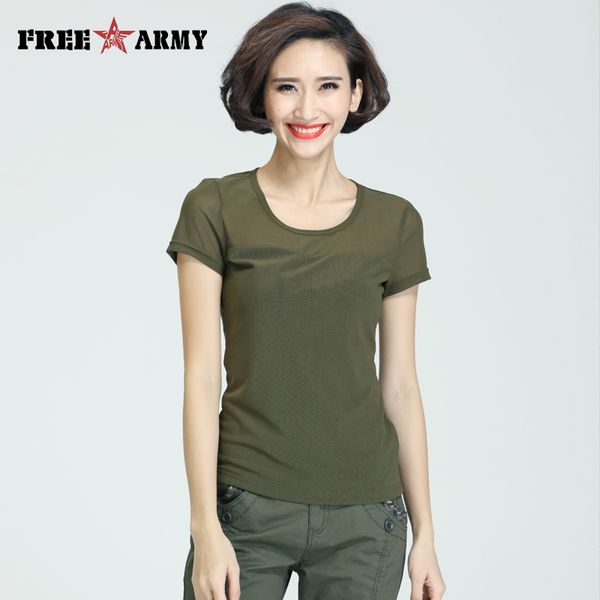 rmy brand summer green female t-shirt safari style mesh tees short sleeve beach t shirt casual flash deals, White
rmy brand summer green female t-shirt safari style mesh tees short sleeve beach t shirt casual flash deals, White