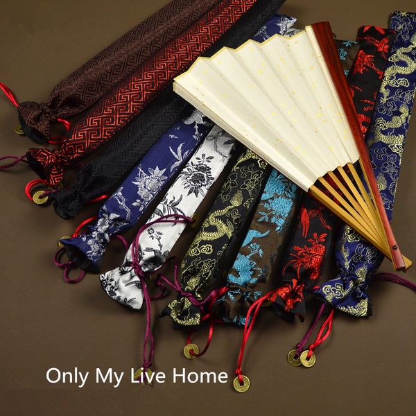 flower birds drawstring hand fan case pouch handmade chinese style silk brocade 7 to 10 inches folding fan cover bag packaging 2pcs/llot
flower birds drawstring hand fan case pouch handmade chinese style silk brocade 7 to 10 inches folding fan cover bag packaging 2pcs/llot