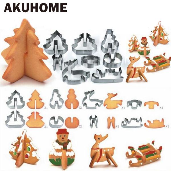 8pcs 3d stainless steel christmas scenario cookie cutters metal cookie mold fondant cutter baking tool
8pcs 3d stainless steel christmas scenario cookie cutters metal cookie mold fondant cutter baking tool