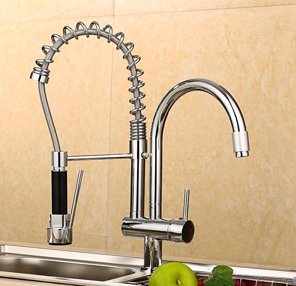 spring pull out kitchen sprayer faucet brass material modern chrome double faucet design and cold wash basin sink mixer tap
spring pull out kitchen sprayer faucet brass material modern chrome double faucet design and cold wash basin sink mixer tap